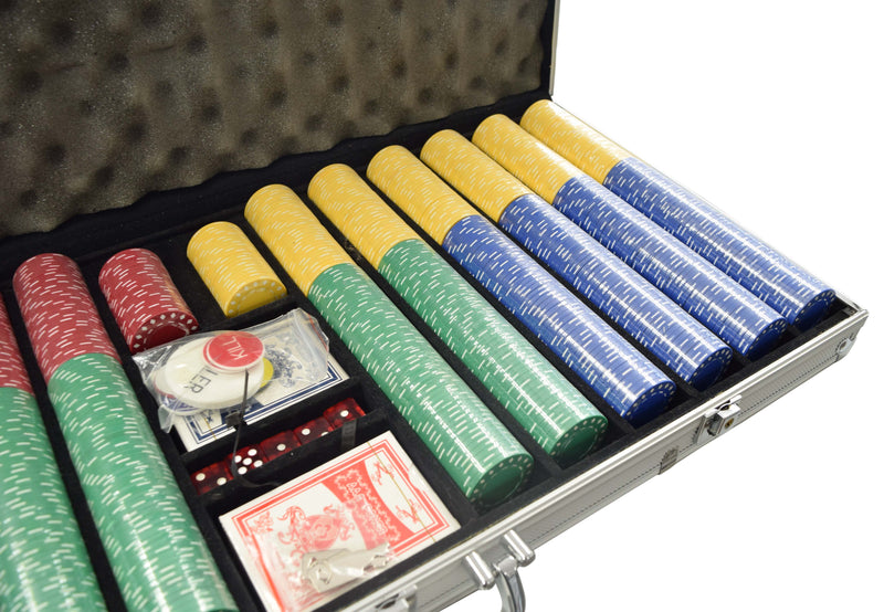 OTD 11.5 Gram Super Diamond Silver Case 1000 Chip Set