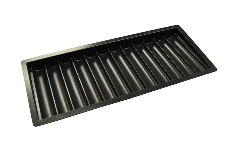 12 Slot Plastic Black Dealer Tray