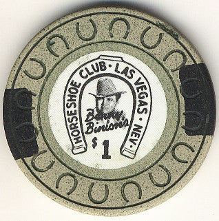 HorseShoe Club $1 (beige-horse shoe) chip - Spinettis Gaming - 1