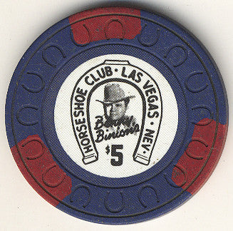 HorseShoe Club $5 (blue) chip - Spinettis Gaming - 1