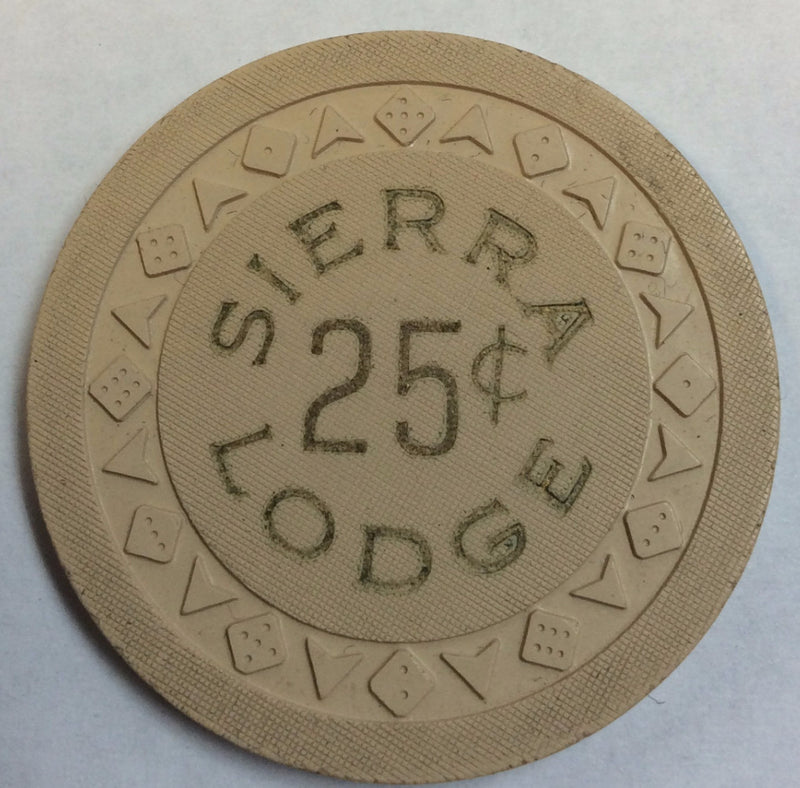 Sierra Lodge 25cent (Beige) chip - Spinettis Gaming