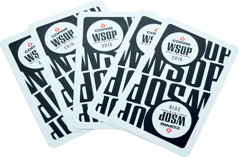 Authentic Black Deck Dealt at WSOP Final Table Used Copag Plastic Playing Cards Bridge Standard Index