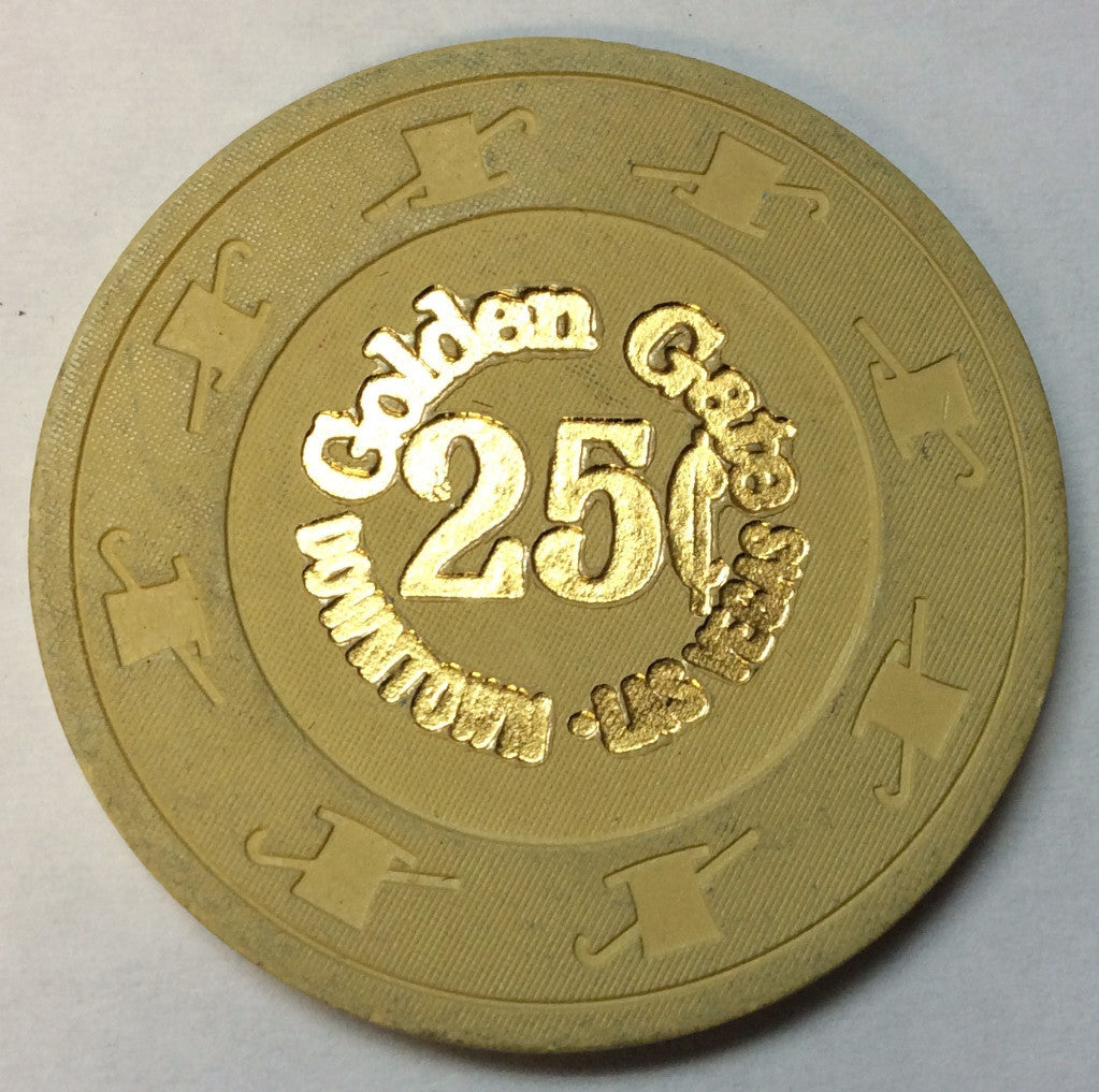 Golden Gate Casino Las Vegas Nevada 25 Cent Chip 1980s