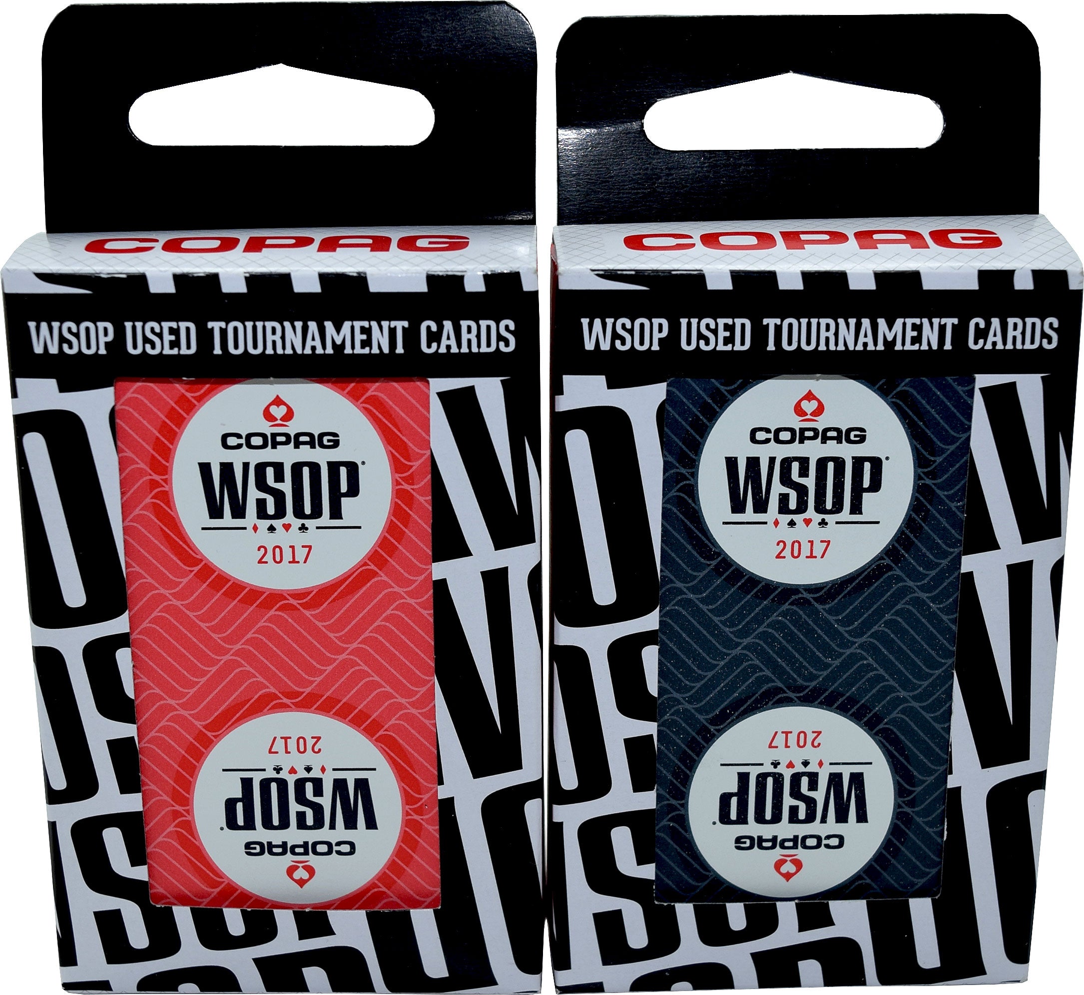 2017 Set of 2 Authentic Decks Dealt at WSOP Used Copag Plastic Playing Cards Bridge Standard Index