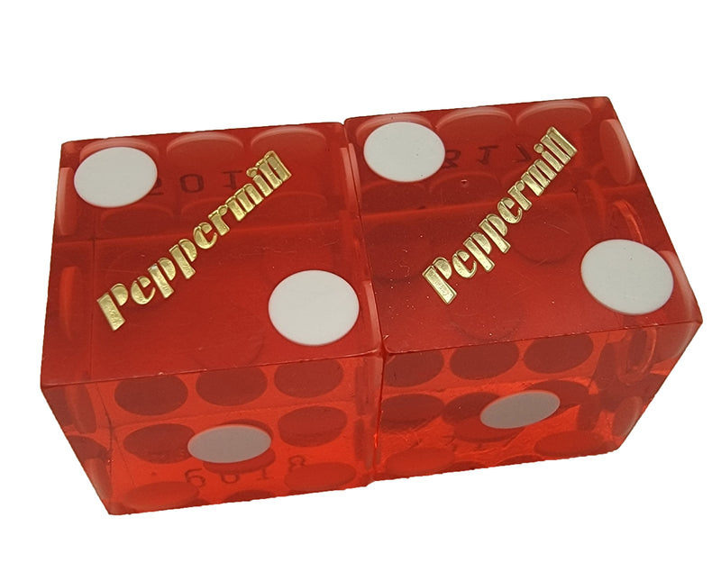 Peppermill Used Casino Dice, Pair of Dice