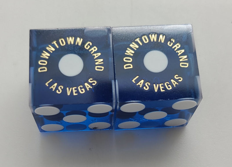 Downtown Grand Casino Las Vegas Used Dice Pair With Matching Numbers