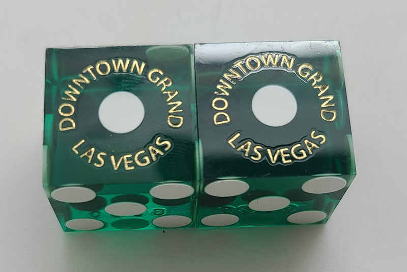 Downtown Grand Casino Las Vegas Used Dice Pair With Matching Numbers