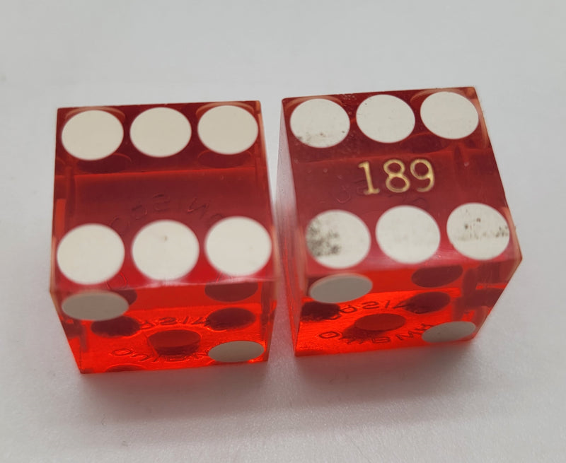 Ojibwa Casino Marquette, MI Red Dice Pair