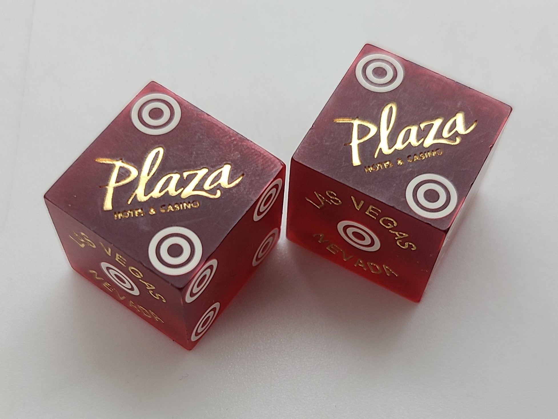 Plaza Hotel Used Matching Numbers Casino Dice Las Vegas Nevada