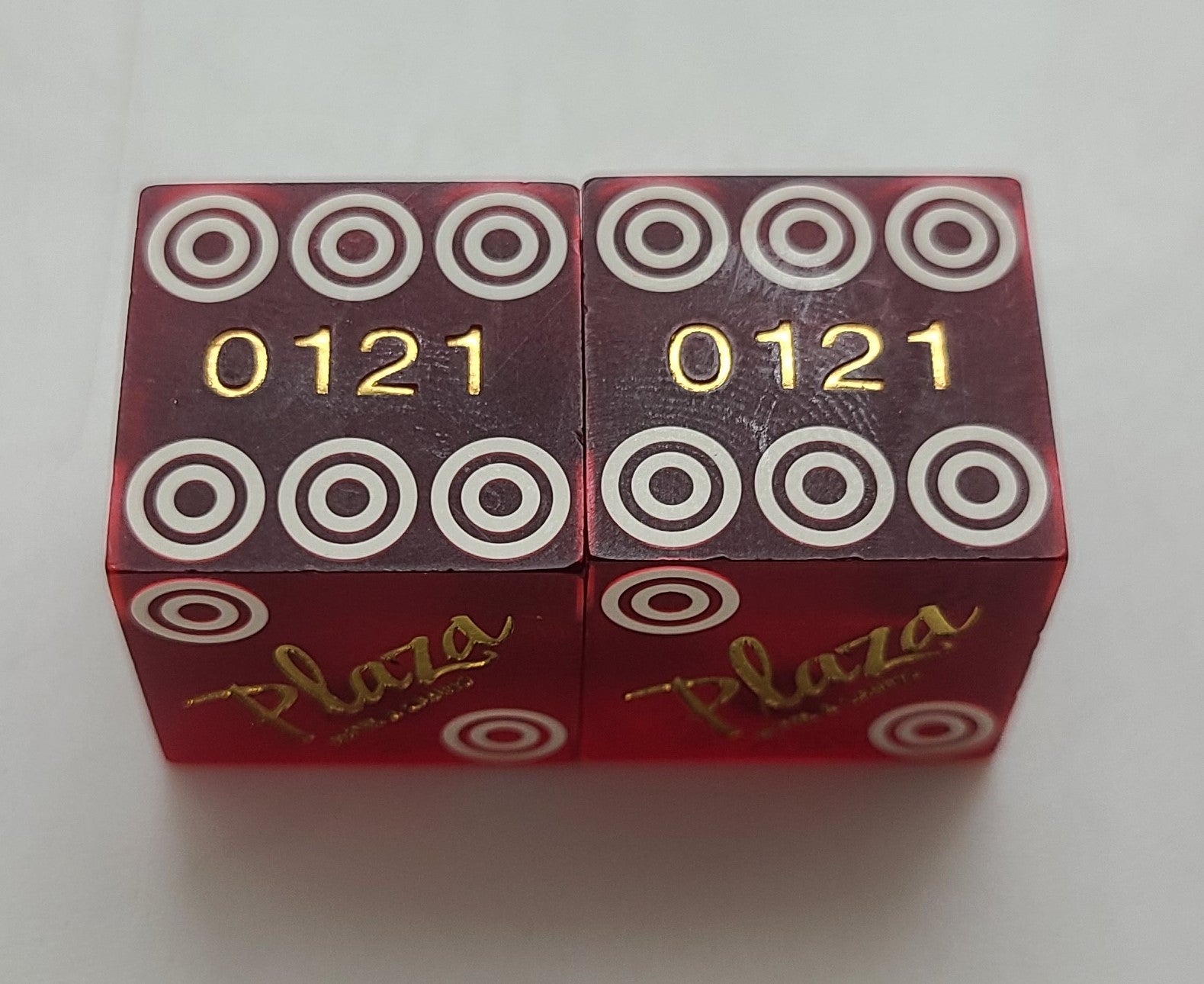 Plaza Hotel Used Matching Numbers Casino Dice Las Vegas Nevada