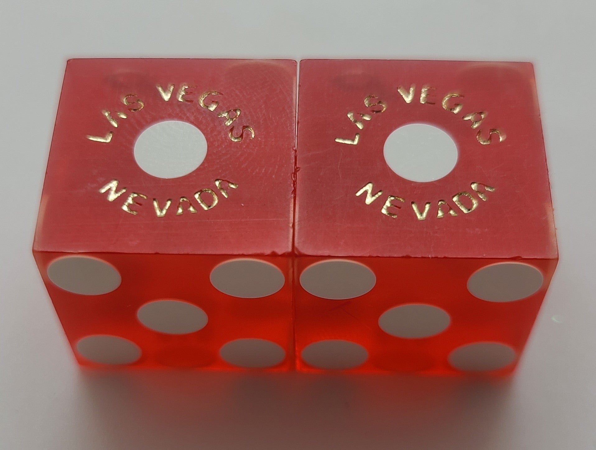 Orleans Casino Las Vegas Used Dice With Matching Numbers, Pair #4