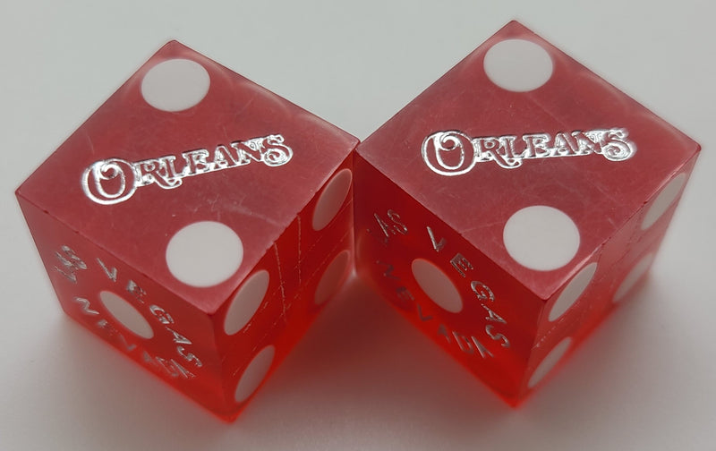 Orleans Casino Las Vegas Used Dice With Matching Numbers, Pair