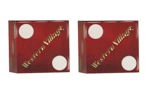 Western Village Used Casino Dice, Pair - Spinettis Gaming - 1