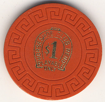 HorseShoe Club $1(orange) chip - Spinettis Gaming - 2