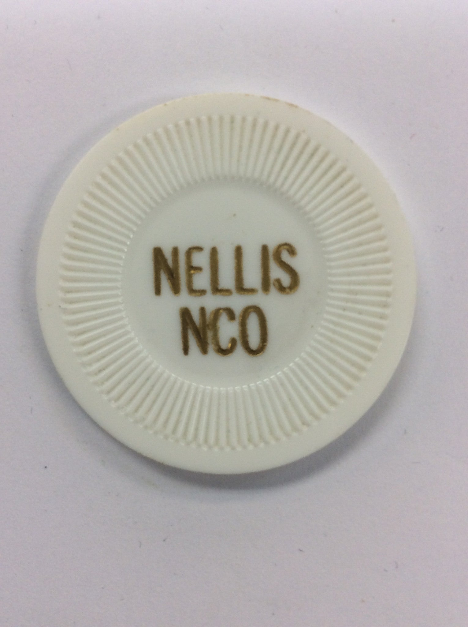 Nellis NCO 25 (white) chip - Spinettis Gaming