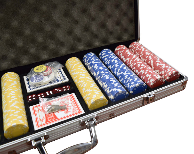 OTD 11.5 Gram Dice Silver Case 500 Chip Set