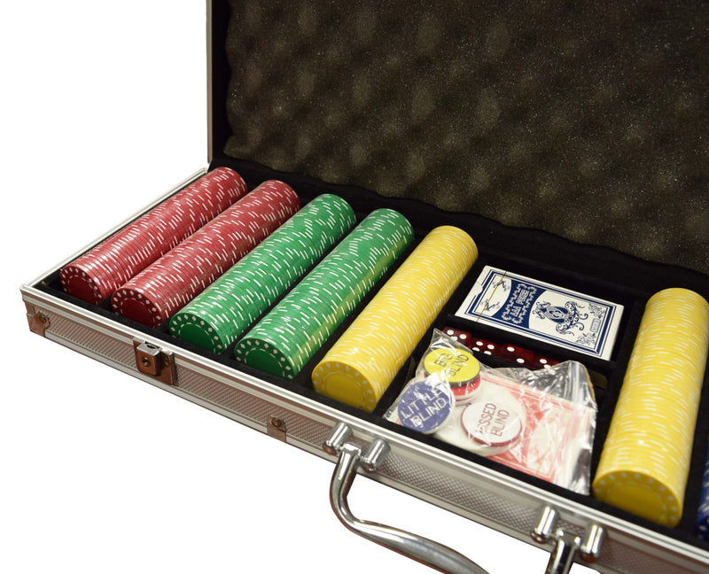 OTD 11.5 Gram Super Diamond Silver Case 500 Chip Set