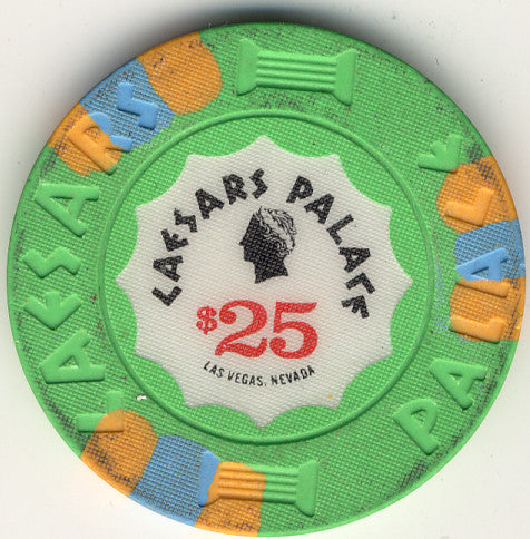 Caesars Palace $25 (green1989) Chip - Spinettis Gaming - 2