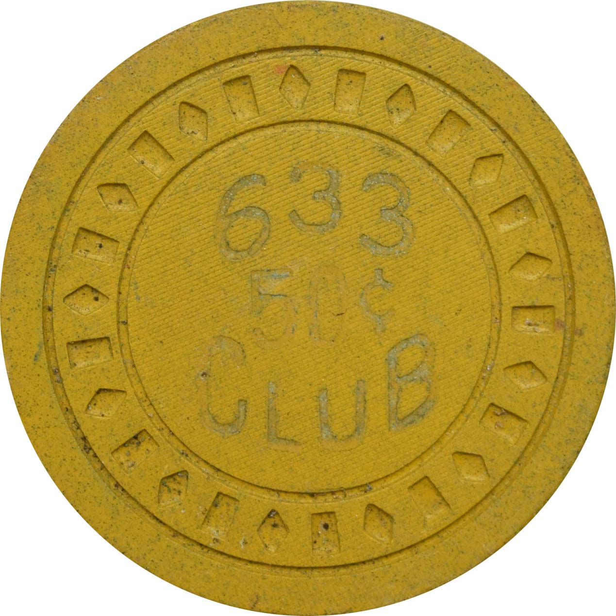 633 Club/Flamingo Club Illegal Casino Newport Kentucky 50 Cent DiaSqr Chip