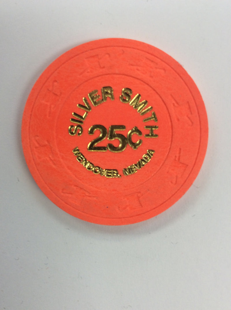 Silver Smith 25cent (orange) chip - Spinettis Gaming