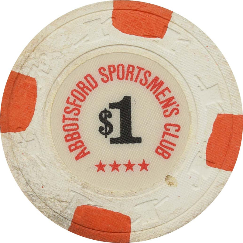 Abbotsford Sportsmen's Club Casino Abbotsford British Columbia $1 Chip