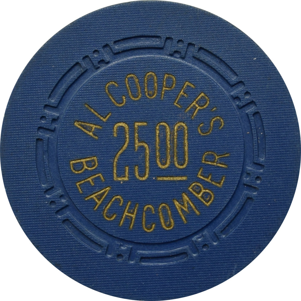 Al Cooper's Beachcomber Casino Las Vegas Nevada $25 Chip 1951