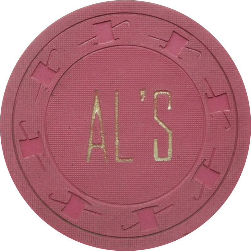 Al's Liquors Casino N. Las Vegas Nevada $1 Chip 1955