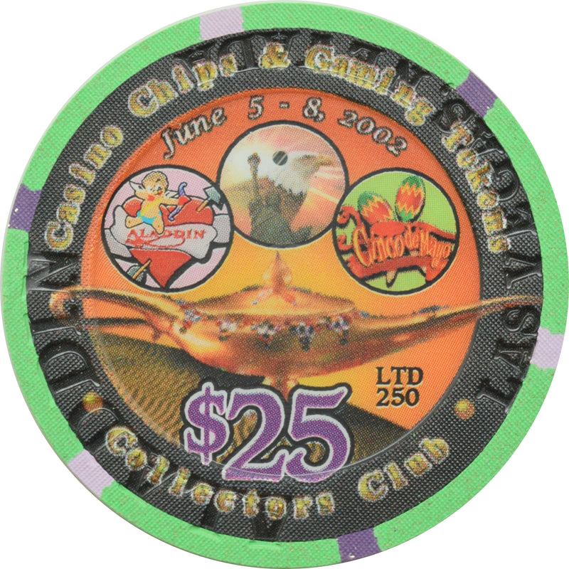 Aladdin Casino Las Vegas Nevada $25 CCGTCC 10th Convention Chip 2002