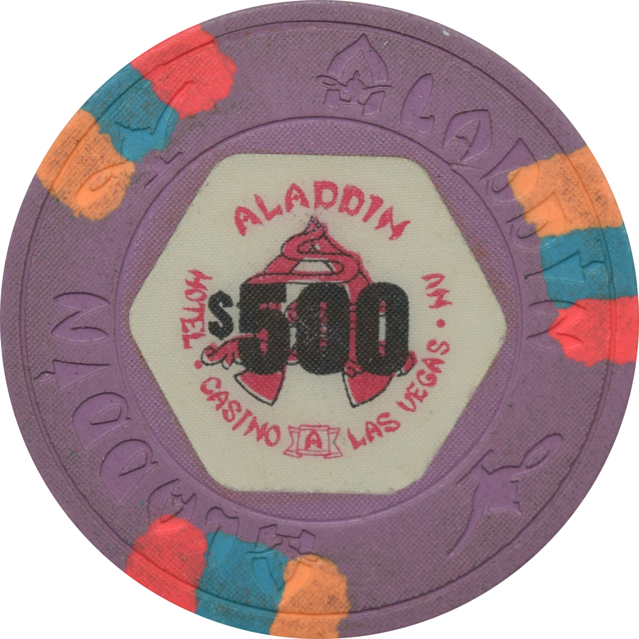 Aladdin Casino Las Vegas Nevada $500 Chip 1989