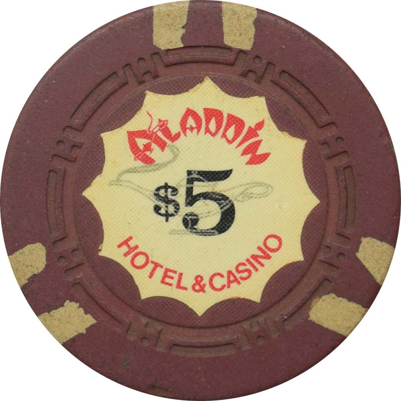 Aladdin Casino Las Vegas Nevada $5 Chip 1972