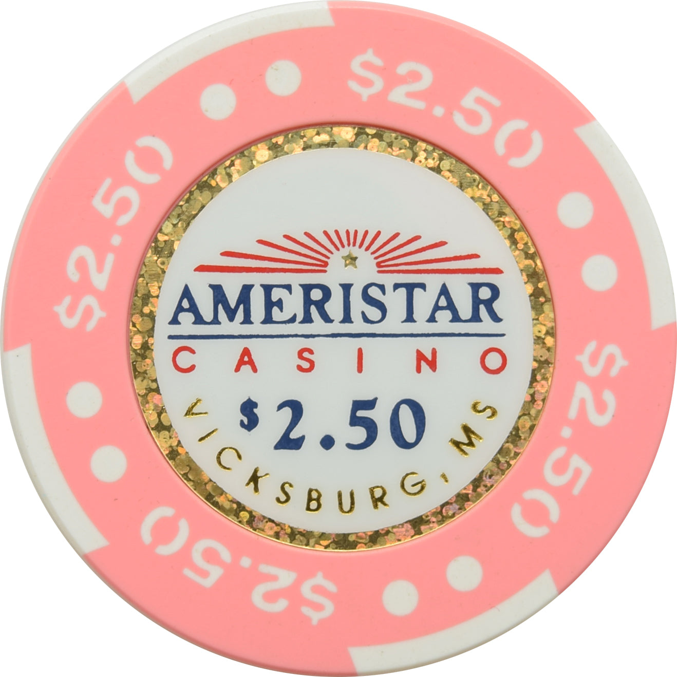 Ameristar Casino Vicksburg Mississippi $2.50 Chip