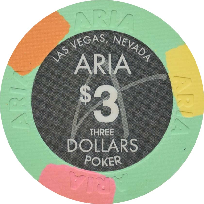 Aria Casino Las Vegas Nevada $3 Chip 2009