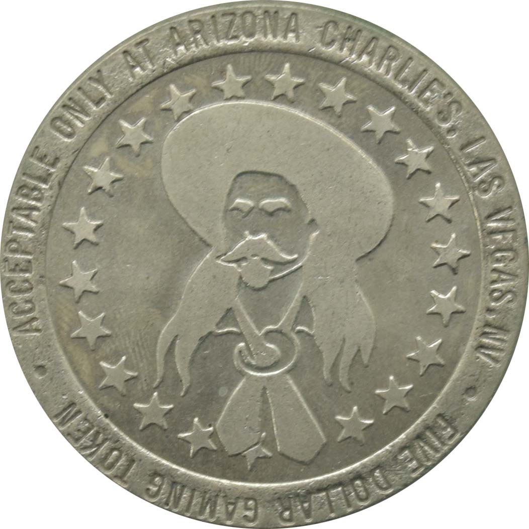 Arizona Charlie's Decatur (West) Casino Las Vegas Nevada $5 Token 1988