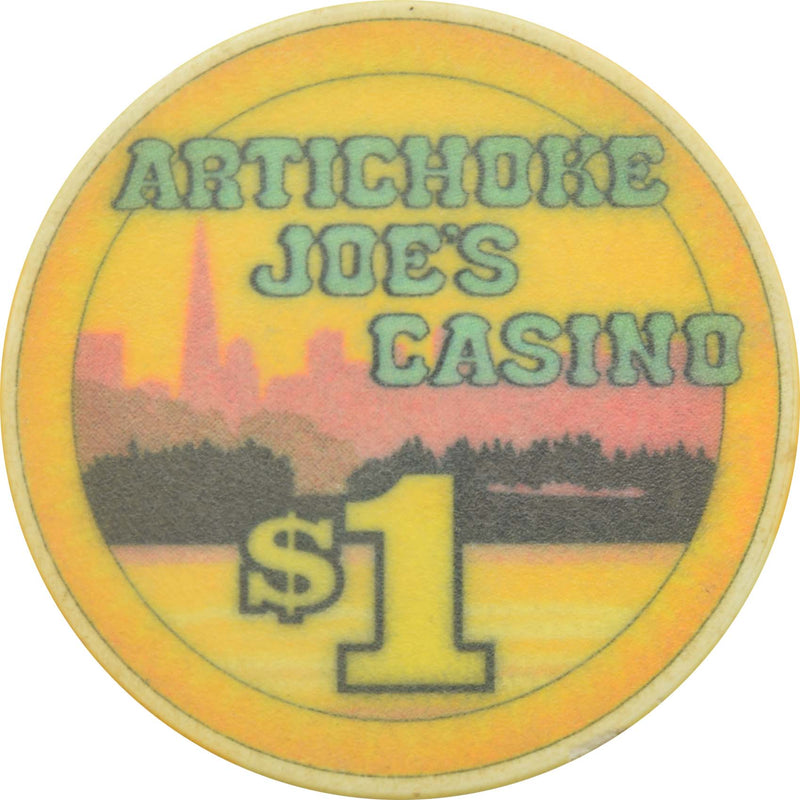 Artichoke Joe's Casino San Bruno California $1 Chip