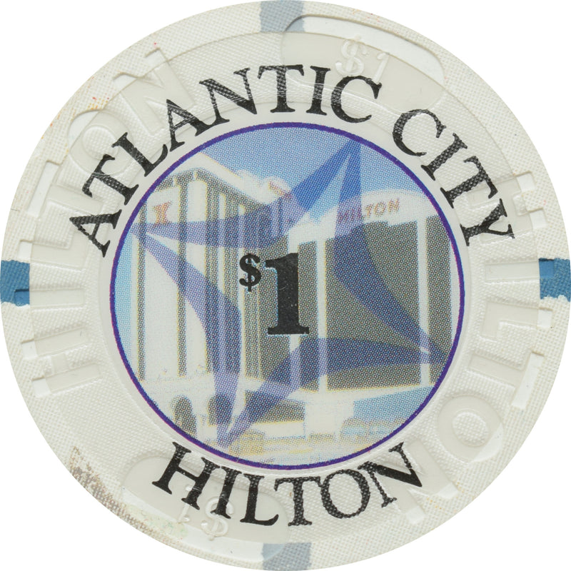 Atlantic City Hilton Casino Atlantic City NJ $1 Chip