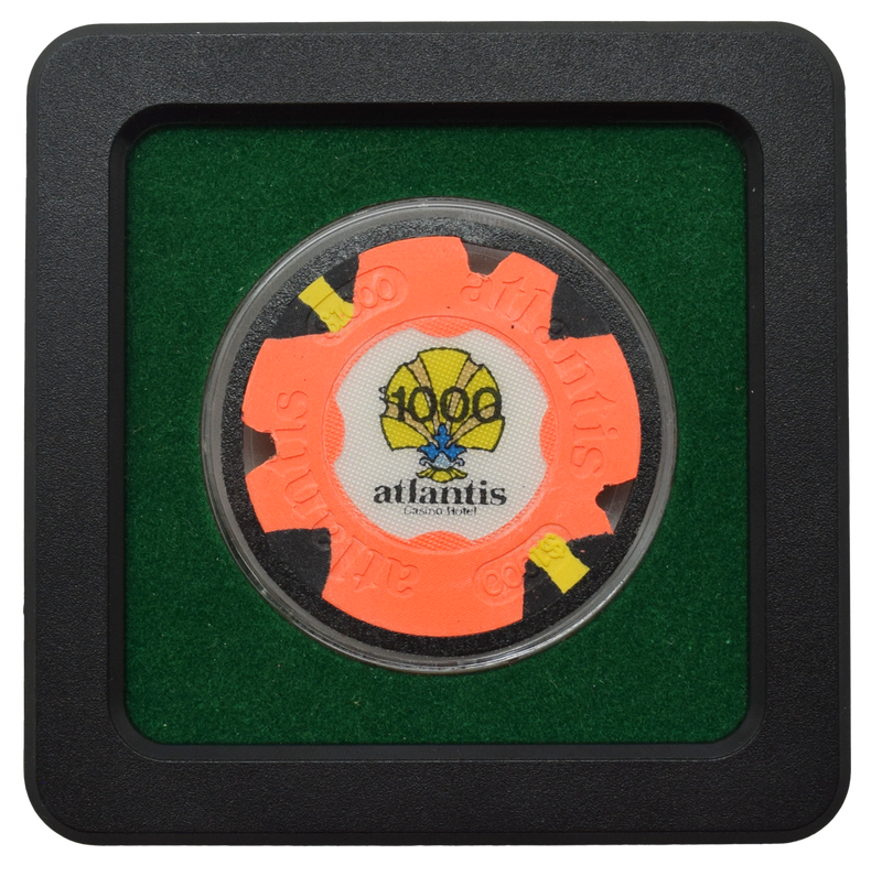 Atlantis Casino Atlantic City New Jersey $1000 Prototype Notched 43mm Chip