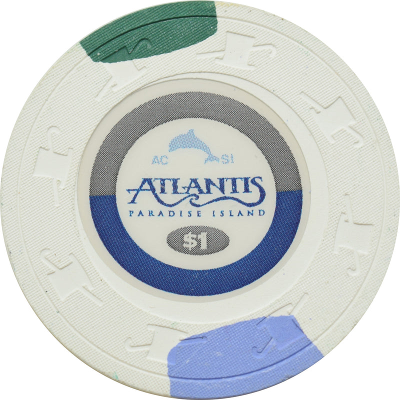 Atlantis Casino Paradise Island Bahamas $1 Chip