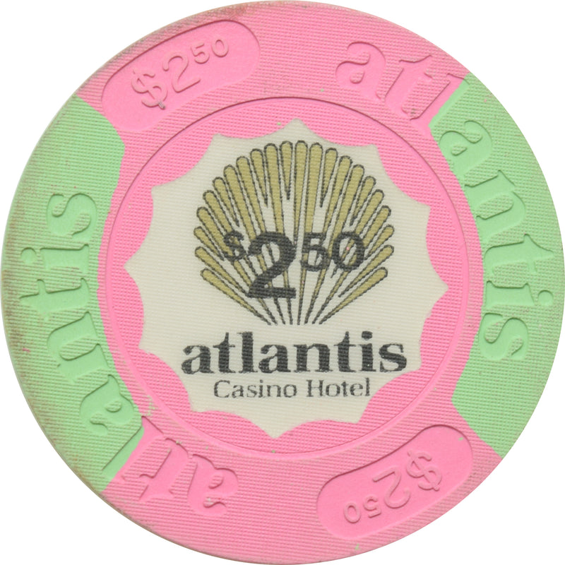 Atlantis Casino Atlantic City New Jersey $2.50 Chip