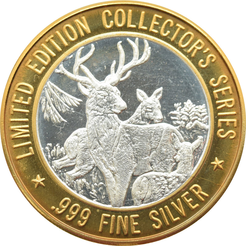 Bad River Casino Odanah Wisconsin "Deer" Silver Strike .999 Fine Silver