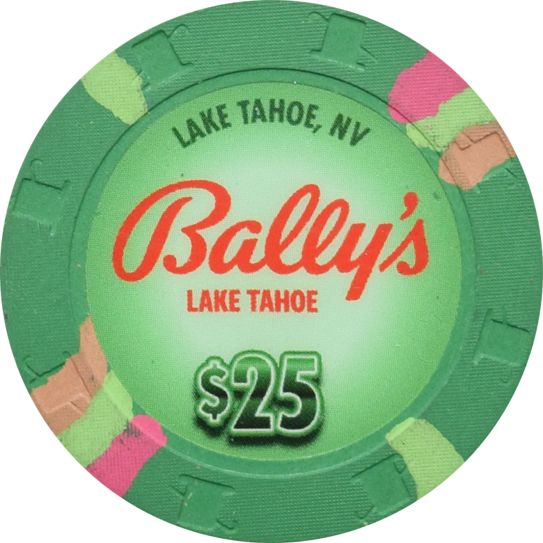 Bally's Lake Tahoe Casino Resort Lake Tahoe Nevada $25 Chip 2021