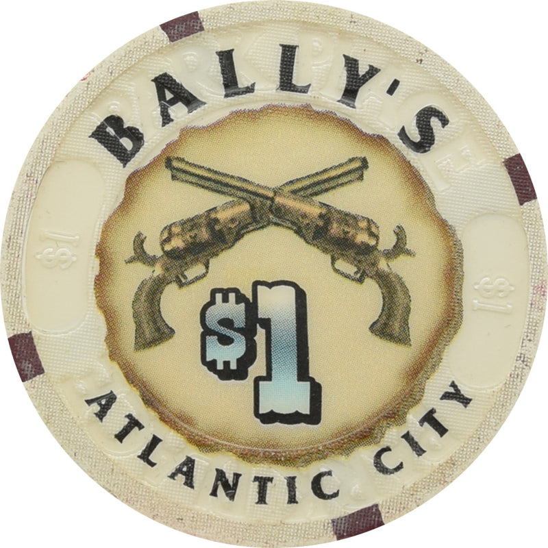 Bally's Park Place Casino Atlantic City New Jersey $1 Chip Western Theme