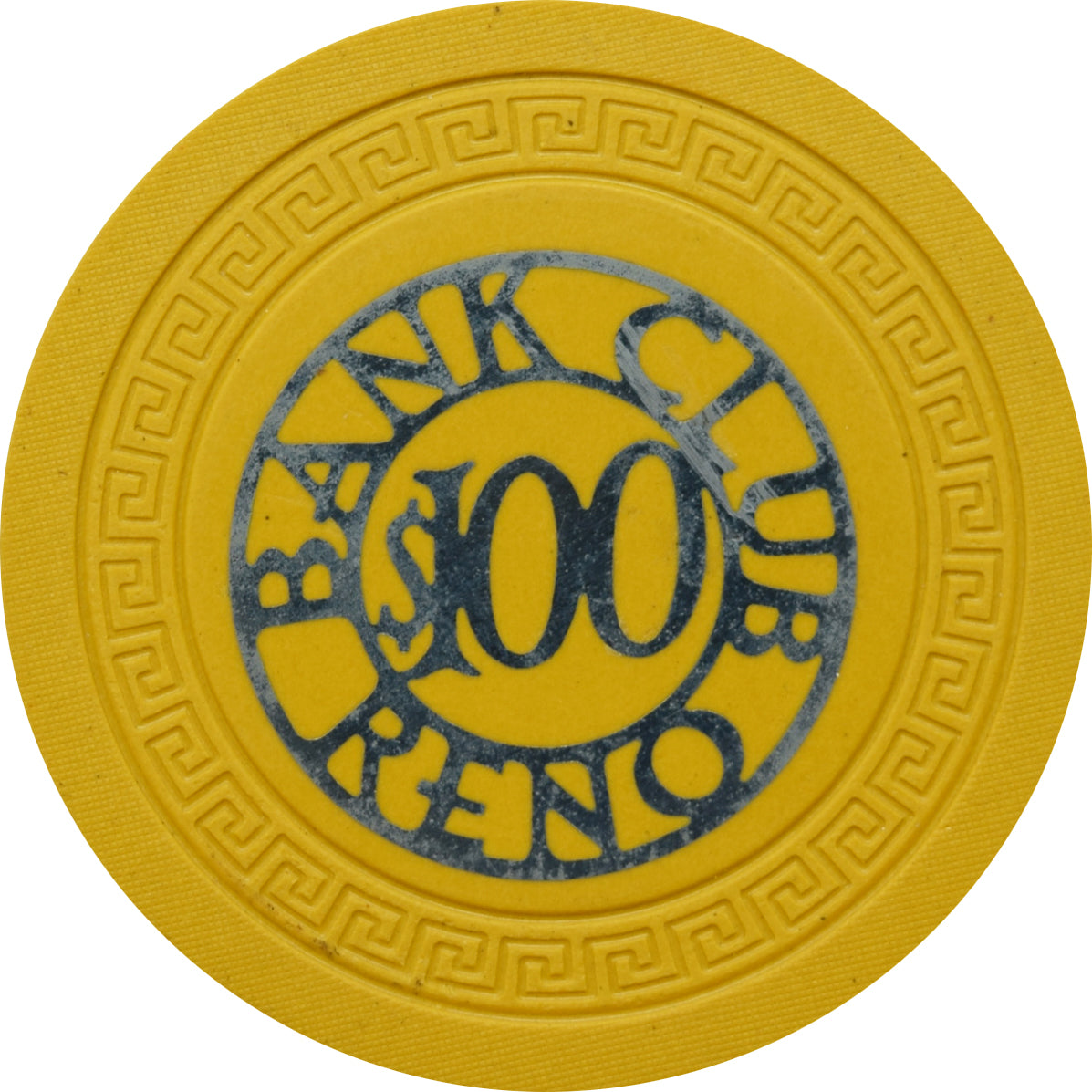 Bank Club Casino Reno Nevada $100 Chip 1948