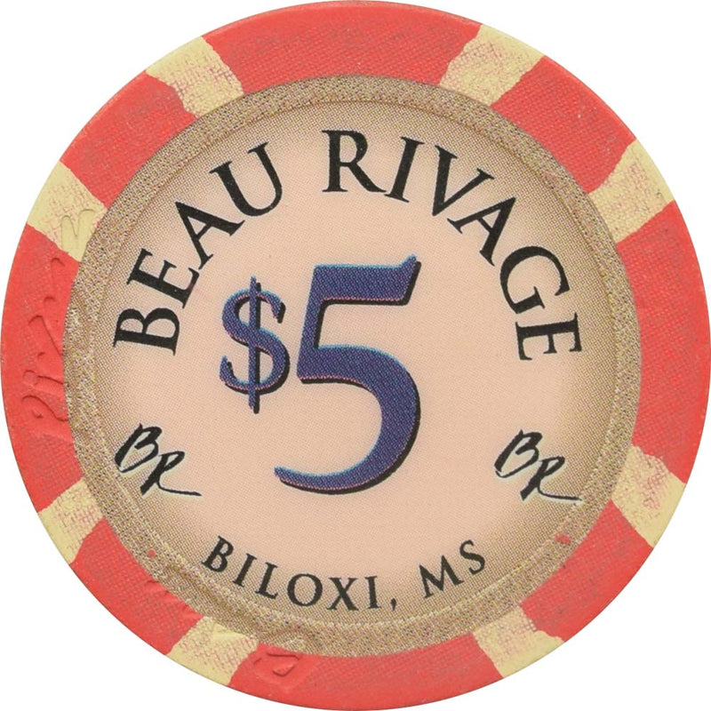 Beau Rivage Casino Biloxi Mississippi $5 Chip