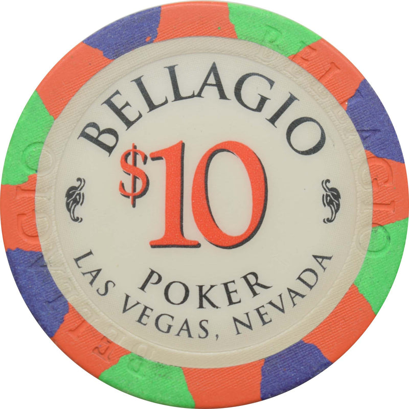 Bellagio Casino Las Vegas Nevada $10 Chip 1998