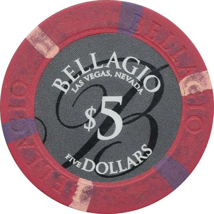 Bellagio Casino Las Vegas Nevada $5 Chip 2008