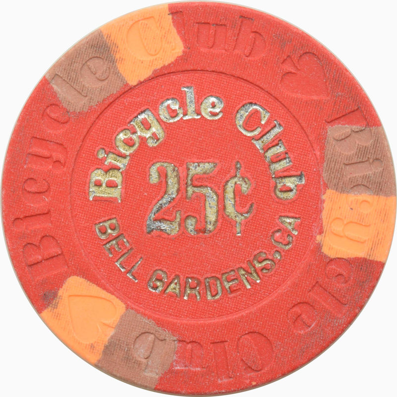 Bicycle Club Casino Bell Gardens California 25 Cent Chip