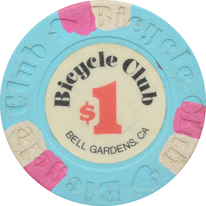 Bicycle Club Casino Bell Gardens California $1 Paulson Chip