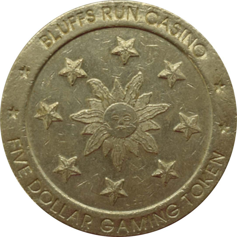 Bluffs Run Casino Council Bluffs Iowa $5 Token