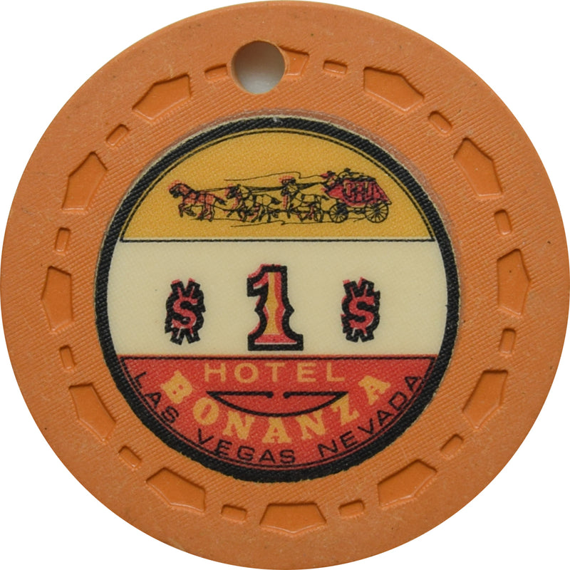 Bonanza Hotel & Casino Las Vegas Nevada $1 Cancelled Sam Landy Chip 1967