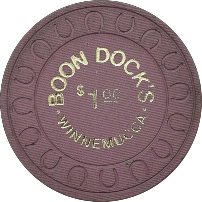 Boon Dock's Casino Winnemucca Nevada $1 Chip 1981